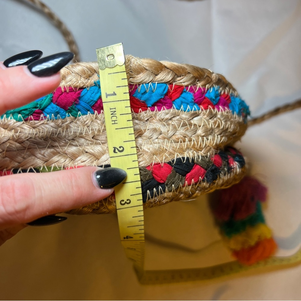 Shiraleah Multicolor Woven Round Boho Crossbody Bag - Picture 9 of 11